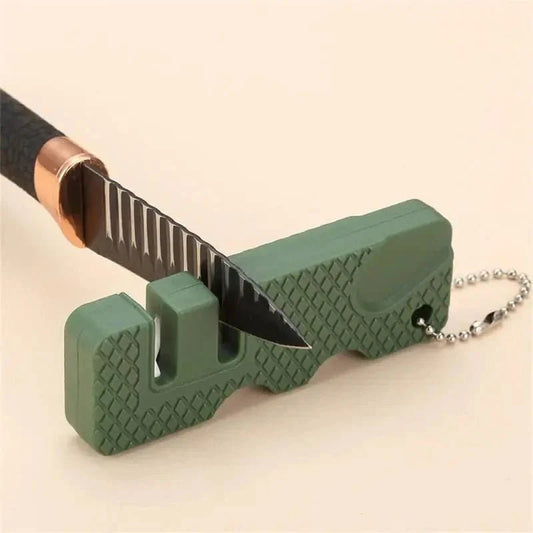 Aiguiseur de Couteaux - MiniOutdoorsKnifeSharpener™ - Vert - Nature en Camping