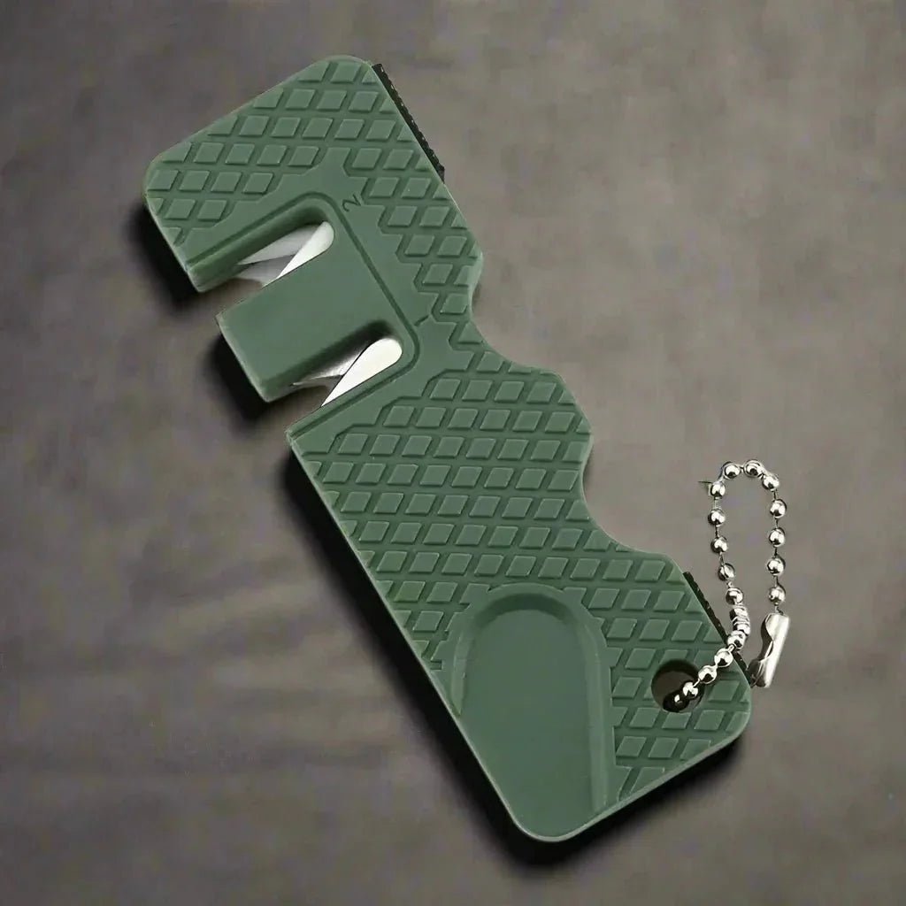 Aiguiseur de Couteaux - MiniOutdoorsKnifeSharpener™ - Vert - Nature en Camping