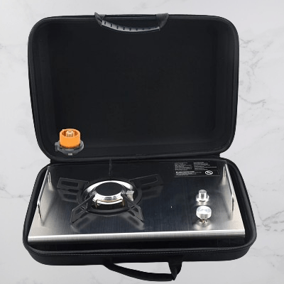 Réchaud à Gaz Camping - CampGasStove™ - Gris - Nature en Camping