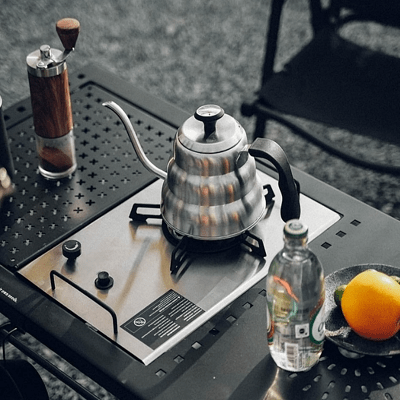 Réchaud à Gaz Camping - CampGasStove™ - Gris - Nature en Camping