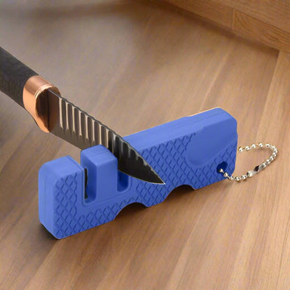 Aiguiseur de Couteaux - MiniOutdoorsKnifeSharpener™ - Bleu - Nature en Camping