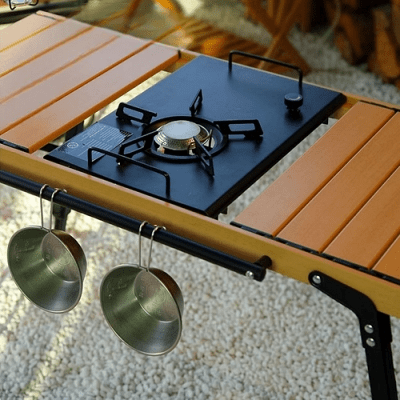 Réchaud à Gaz Camping - CampGasStove™ - Noir - Nature en Camping